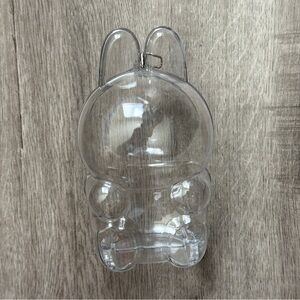 Labubu Have A Seat Sitting Clear Protective Acrylic Hard Shell Transparent Case